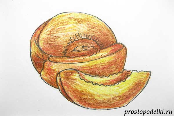 Как нарисовать персик (20 фото) » Рисунки для срисовки и не только
