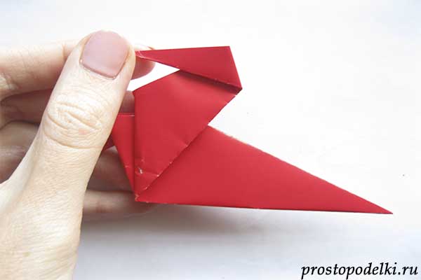 огненный петух оригами-12
