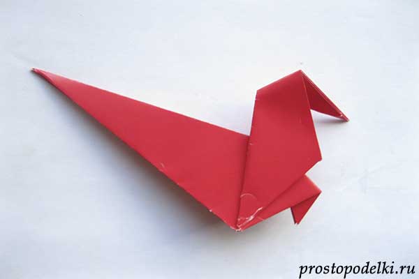 огненный петух оригами-13