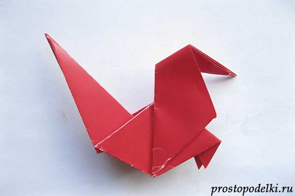 огненный петух оригами-17