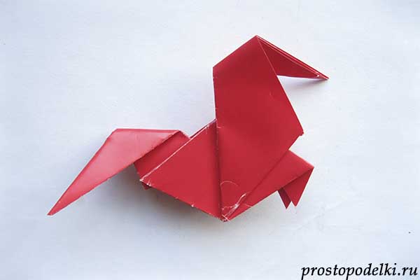 огненный петух оригами-18