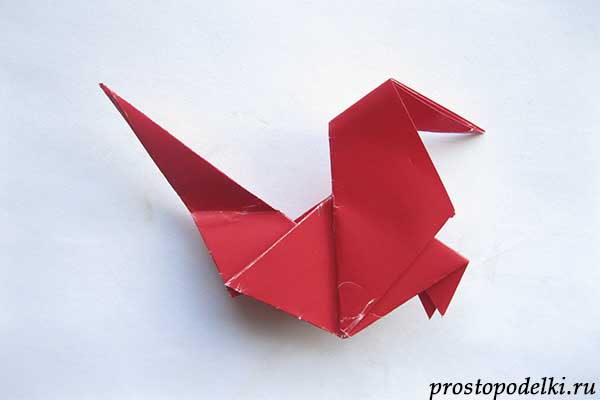 огненный петух оригами-19