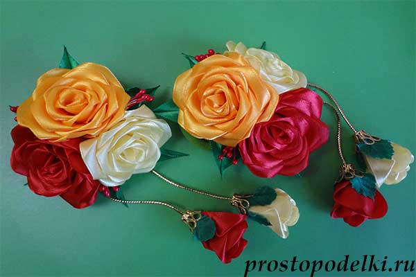 Изготовление розы из атласных лент своими руками – пошаговый мастер-класс