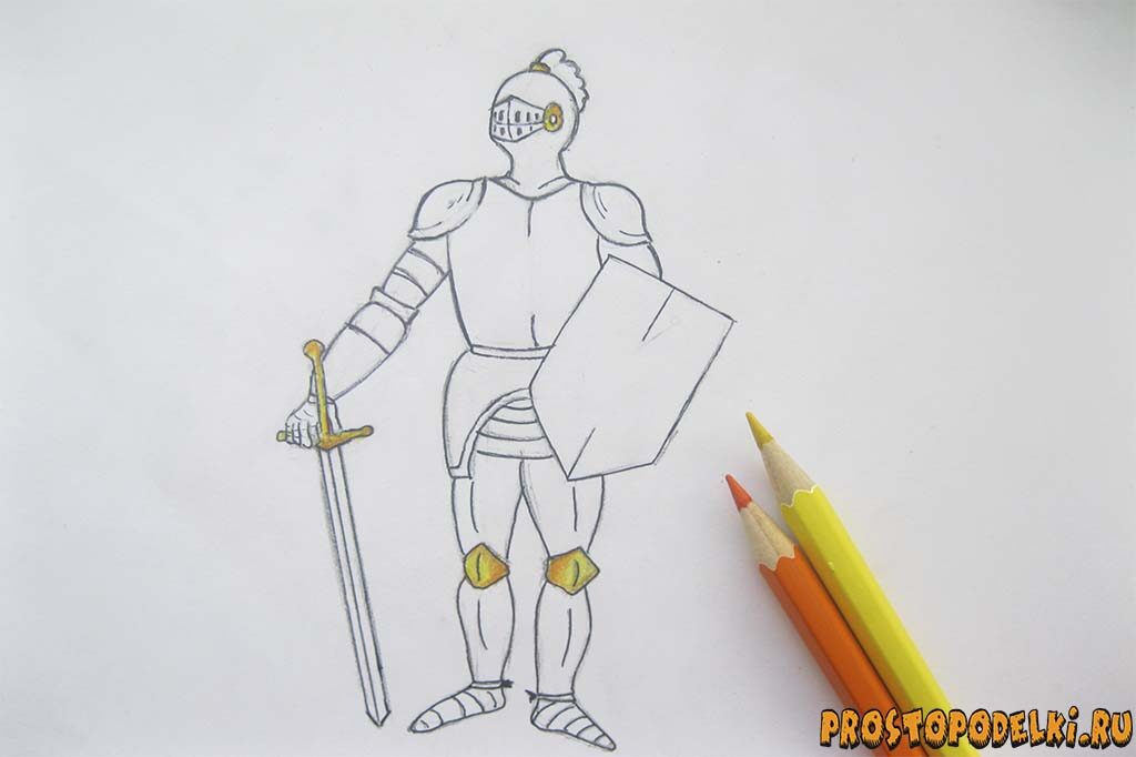 Как нарисовать рыцаря-14