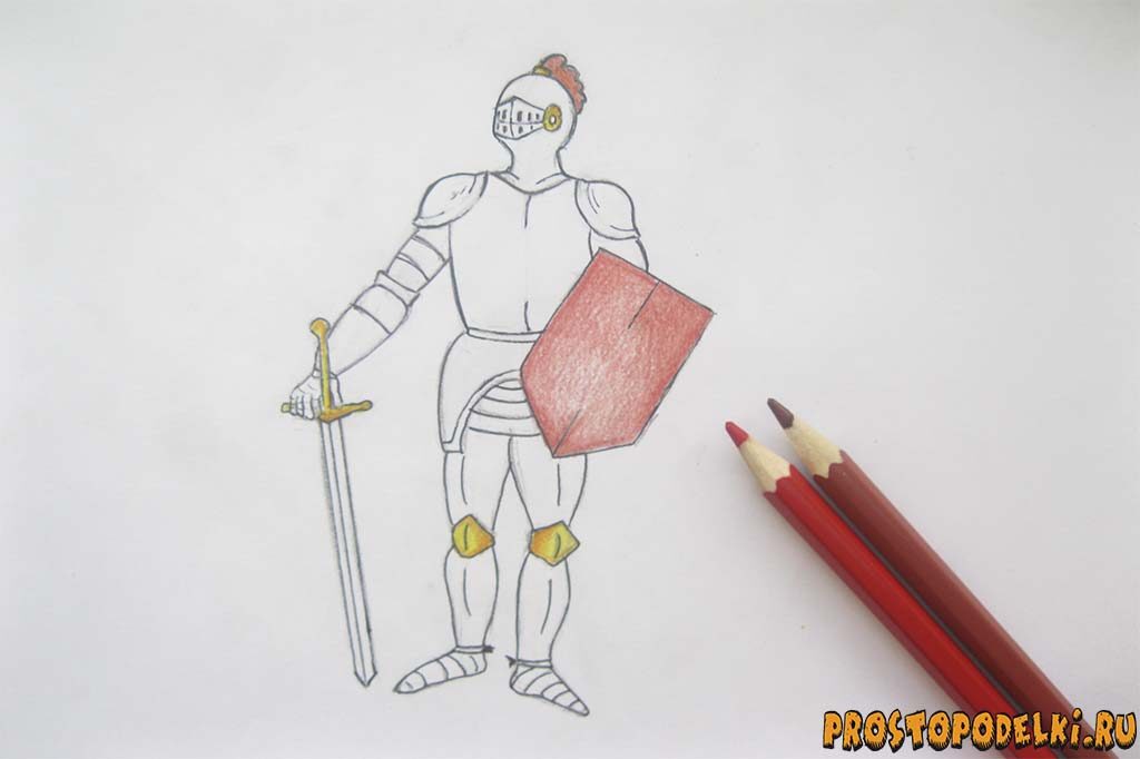 Как нарисовать рыцаря-15