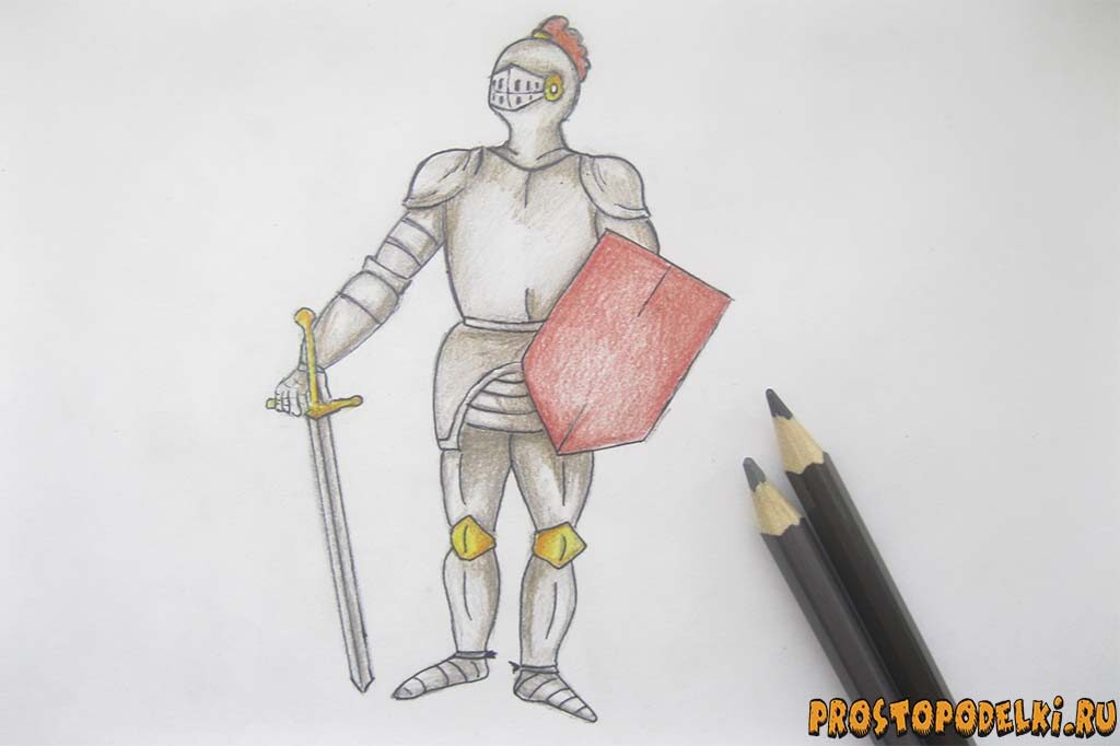 Как нарисовать рыцаря-16