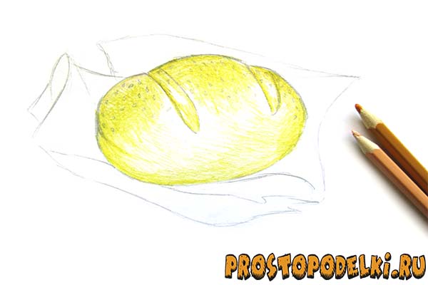 Как нарисовать хлеб-06