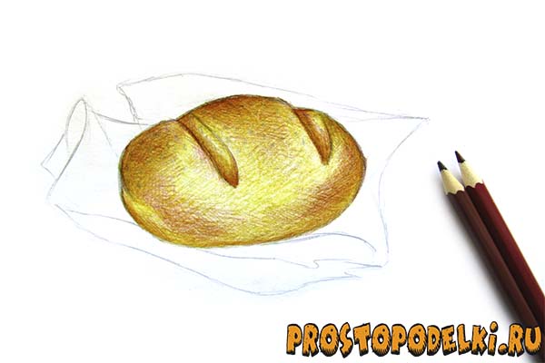 Как нарисовать хлеб-07