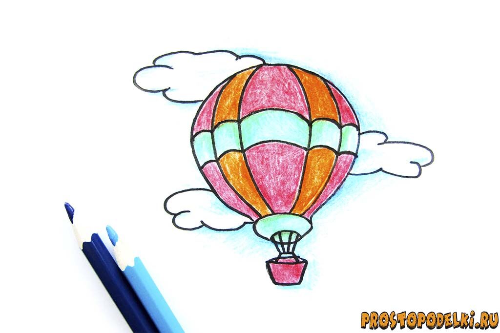Как нарисовать воздушный шар-10