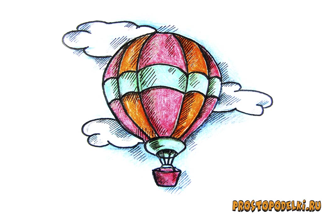 Как нарисовать воздушный шар | Просто поделки