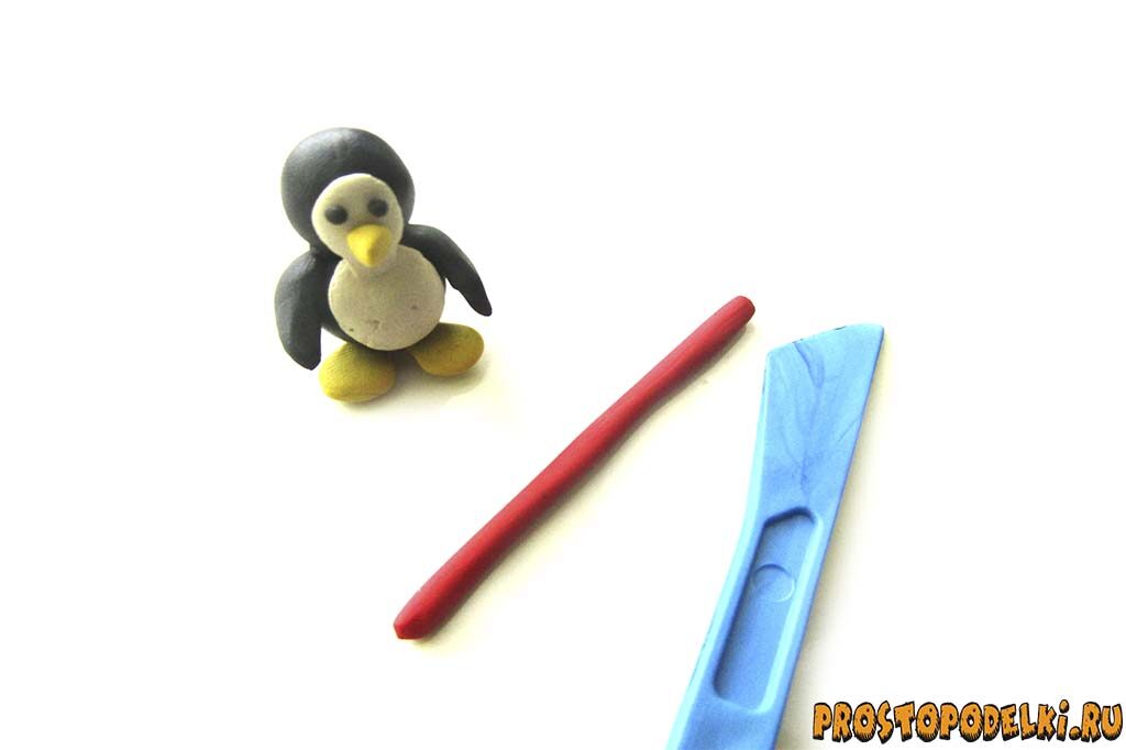 Пингвин из пластилина-07